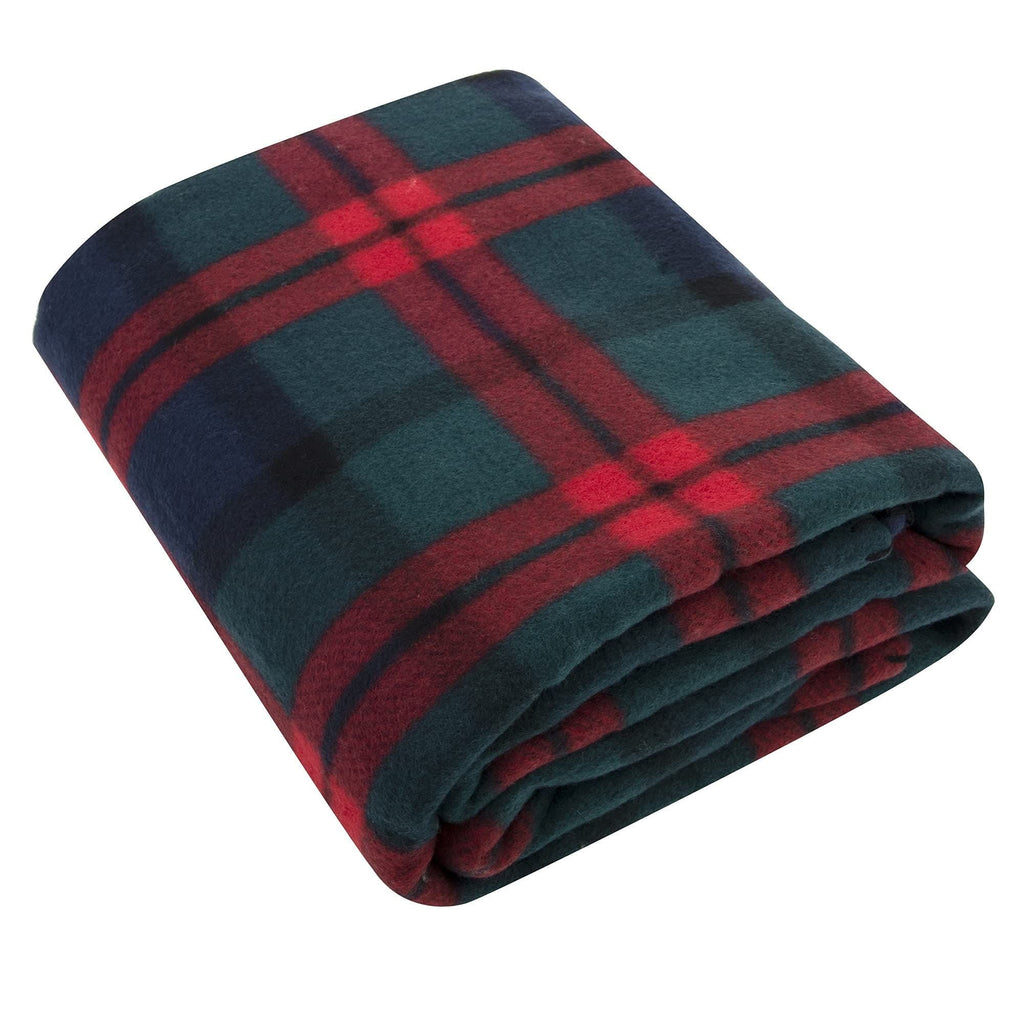 Single Plaid Color 60"L x 50"W Fleece Throw Blanket for Fall, Winter, Spring, Summer, Men, Women, Children & Pets in ...