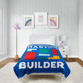 Master Builder Kids Blue Silk Touch Throw Blanket 62" x 90" Ultra-Soft and Cozy