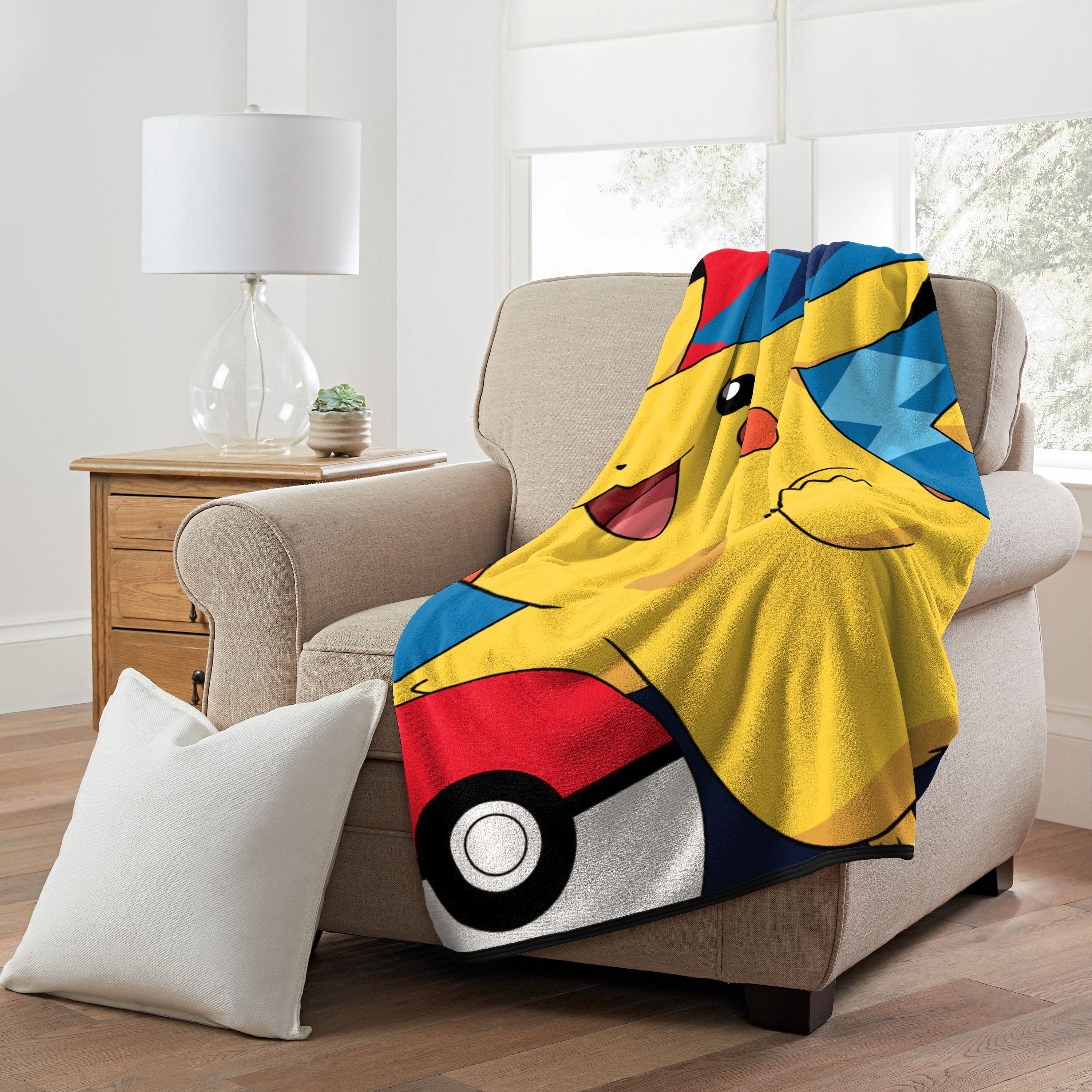 Throw Blanket, "Quick Capture", Micro Raschel, 46in x 60in, 1 Each
