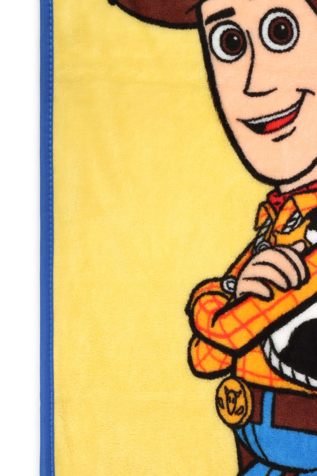Space Kids Throw Blanket, Soft Coral Fleece, Yellow, 46" x 60"
