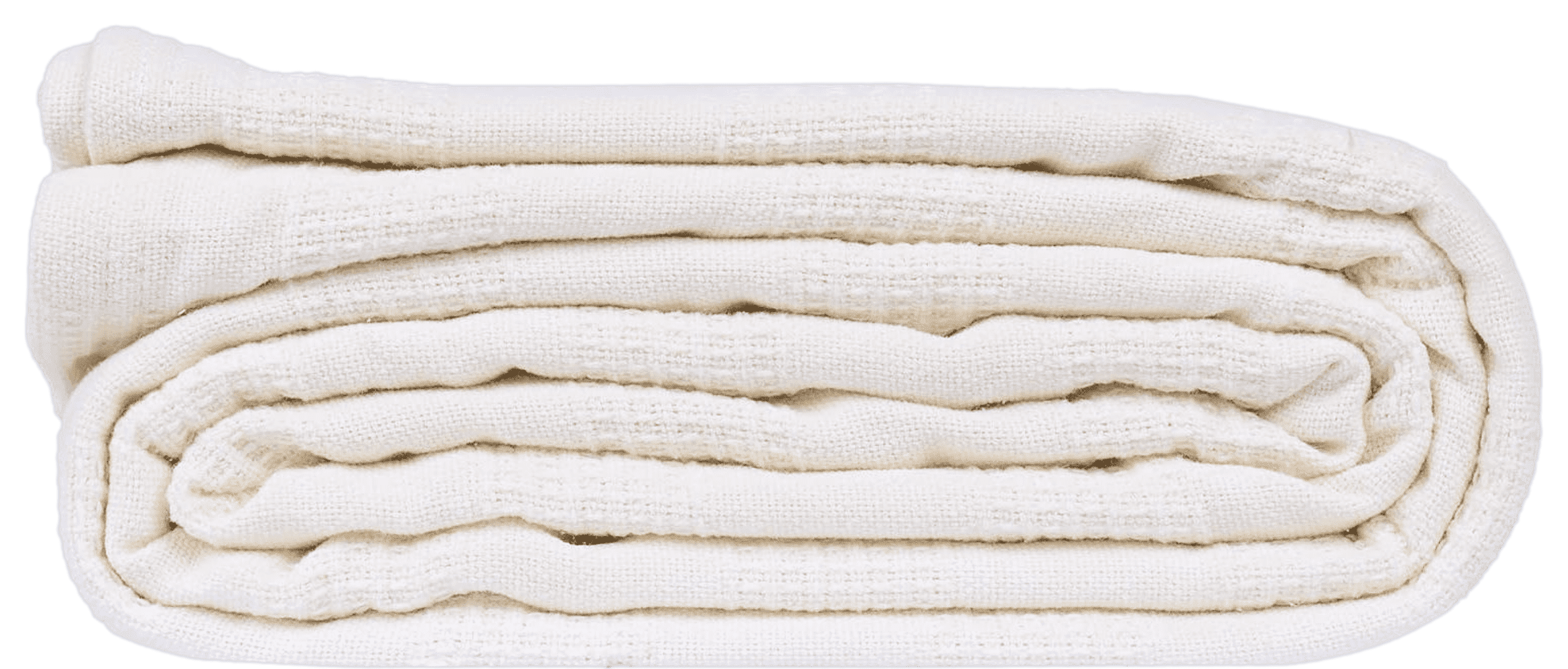 Hospital Thermal Blanket Throw Snag Free | 100% Cotton | Twin 66"x90" | White (1)