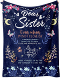 Sister Gifts Blanket, Sisters Gifts on Mother's Day, Blanket Present for Sisters on Valentine's Day, Happy Birthday S...