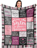 Sister Gifts , Sisters Birthday Gift Idea, Best Sister Ever Gift for Women, Birthday Gifts for Sisters, Sis Soft Thro...