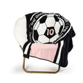 46" x 60" Coral Fleece Throw, Polyester, Pink & Black