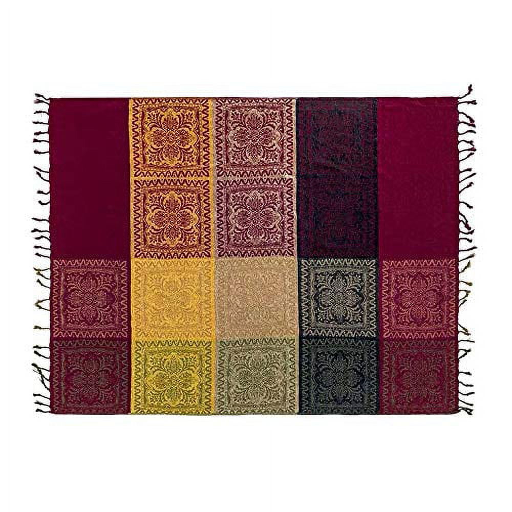 75x60 Inch Machine Wash Boho Tribal Throws Blankets Colorful Bohemian Hippie Chenille Throw Covers Couch Furniture So...