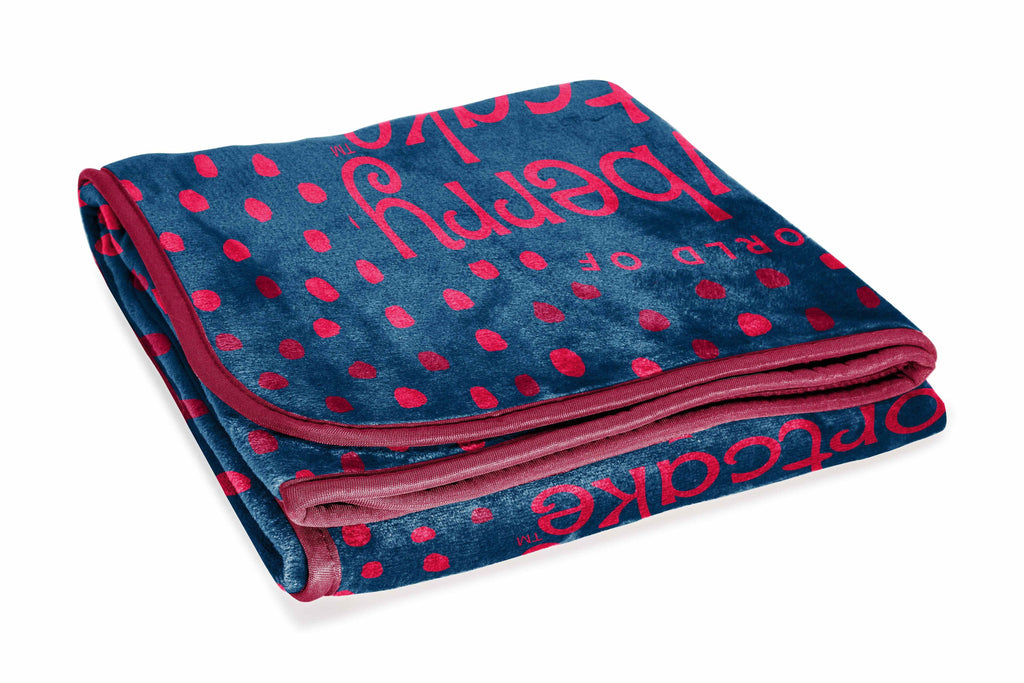 Strawberry Shortcake Berry Meadows 46" x 60" Coral Fleece Throw Blanket, Kids, Polyester, Navy