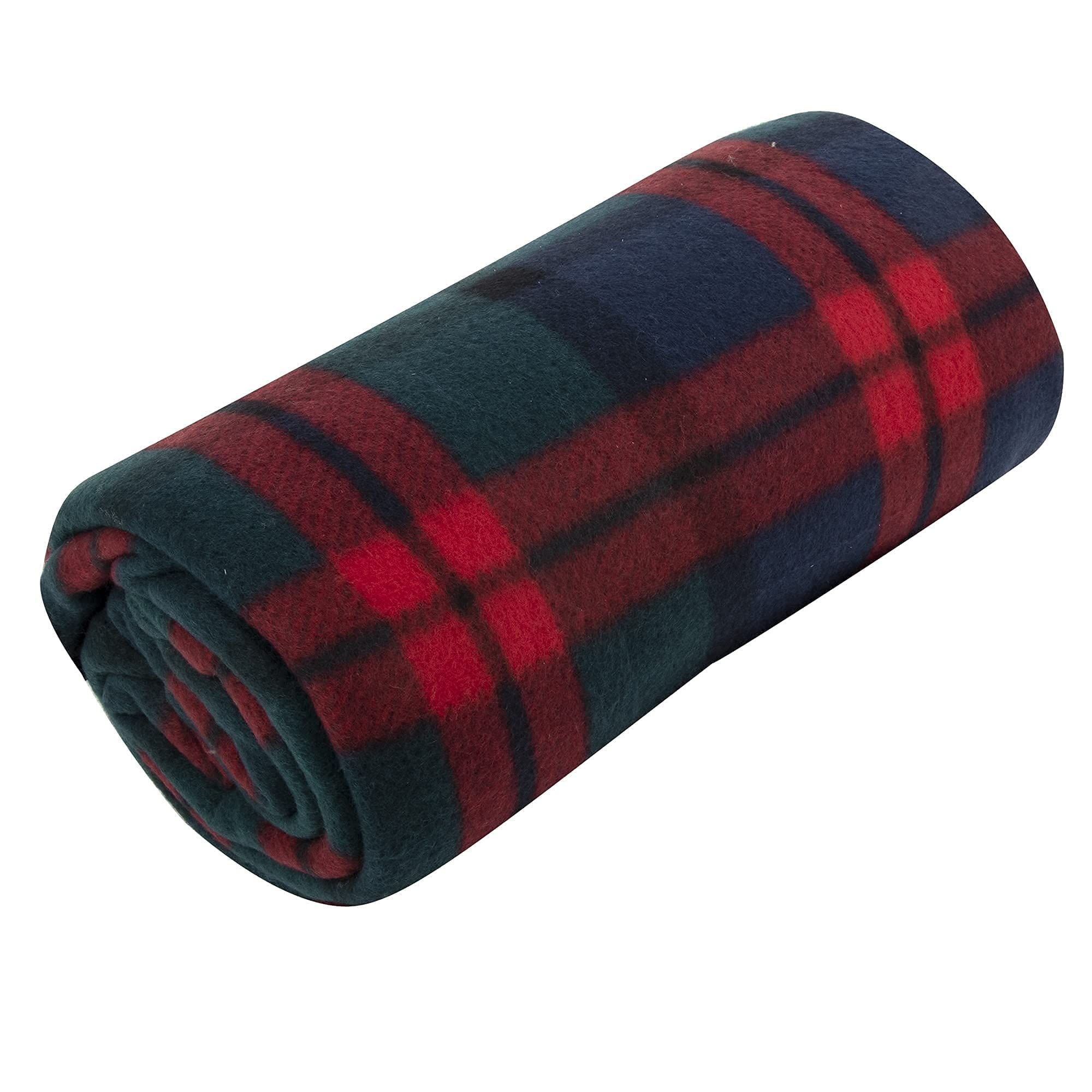 Single Plaid Color 60"L x 50"W Fleece Throw Blanket for Fall, Winter, Spring, Summer, Men, Women, Children & Pets in ...